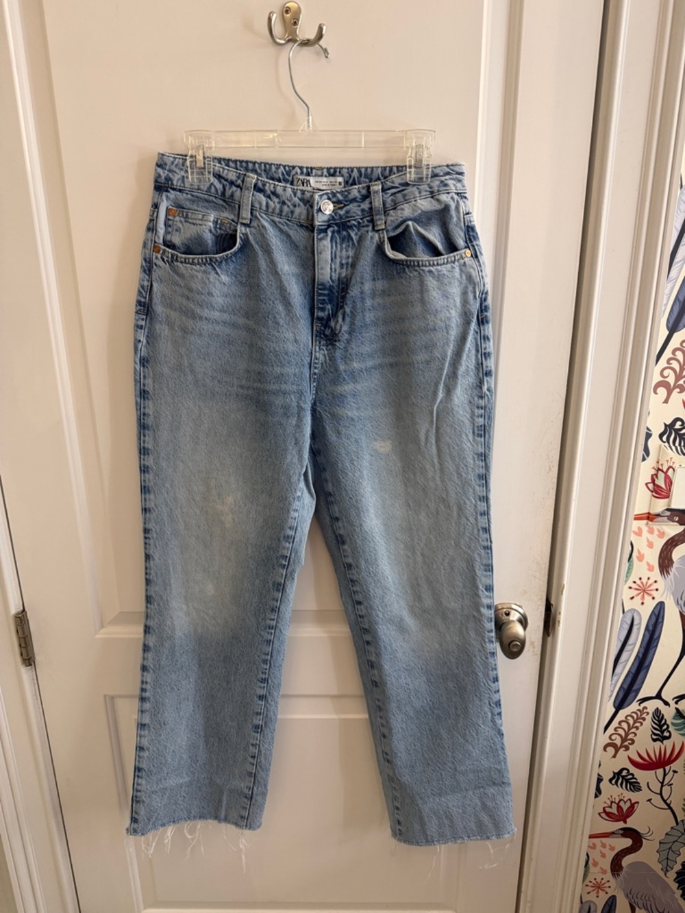 Zara Classic Light Blue Straight-Leg Jeans